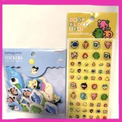 【国内正規品】たまごっちぷっくりピースバルーン＆ドロップブロックタイルシール