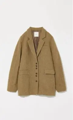 ジャケット・アウター eaphi BIG COLLAR HALF JACKET eaphi】big collar botanical half jacket BIG COLLAR HALF