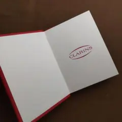 CLARINS 赤 無地ノート 日記帳 サイズ:約15×11cmノベルティのサムネイル