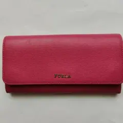 【美品】FURLA ピンク 長財布のサムネイル