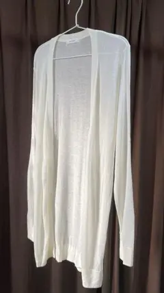【サイズ２】MOUSSY アイボリー 長袖カーディガン