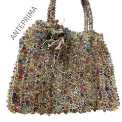 【希少】ANTEPRIMA　ビーズポーチ　2WAY ハンドバッグ　クリスタル 希少】ANTEPRIMA ビーズポーチ 2WAY ハンドバッグ クリスタル