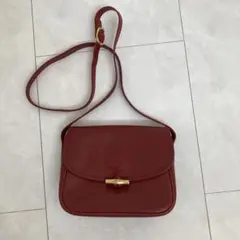 アンティーク　ロンシャン革バック