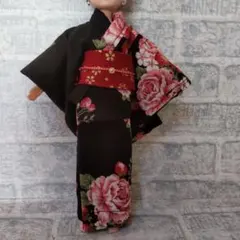 22センチドールサイズ服 ハンドメイド 22センチドール着物1