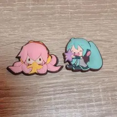 初音ミク 巡音ルカ ラバーマグネット 2点セット 三月八日 piapro