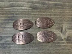 ディズニーランド スーベニア メダル アリエル プー チップ デール