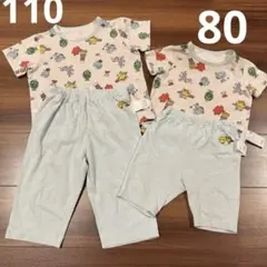 ユニクロ　ベビーパジャマ 80 110 セット