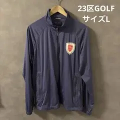23区GOLF 薄手生地 ジップアップジャケット Lサイズ ネイビー メンズ