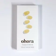 ND-481 ohora ジェルネイルシール 淡色 イエロー 透明感 春