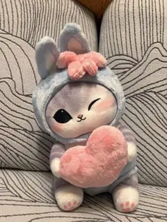 モフサンド　mofusand うさにゃんBIGぬいぐるみ　　ブルー