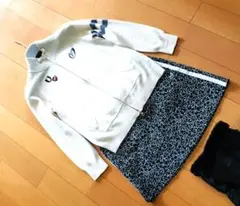 ★超美品 上下２点セット★カシミア100%★パーリーゲイツゴルフニット＆スカート