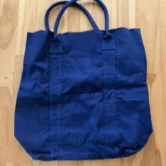 ネイビーキャンバストートバッグ