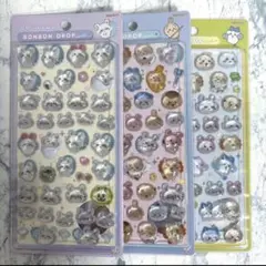 【正規品】ちいかわ ボンボンドロップシール モモンガ みんな 3種セット ⑤