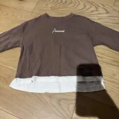 pairmanon 長袖 カットソー 90cm ブラウン