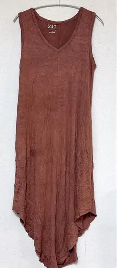 24/7 by maurices ノースリーブワンピース 茶 M