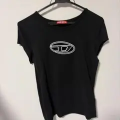 DIESEL T-ANGIE 半袖 Tシャツ ブラック S カリナ着用のサムネイル