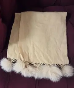 MAGENTA ファー付きマフラー