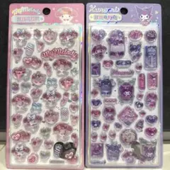 海外限定販売⚡️正規品　クロミ　マイメロ　硬い立体シール