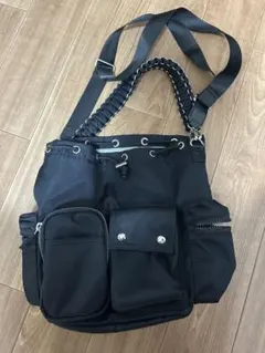 JEANASIS 今期新作巾着 ショルダーバッグ ブラック 値下げ交渉 
