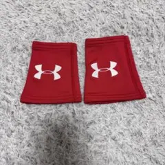 アンダーアーマーリストバンド レッド2個セット
