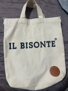 IL BISONTE アイボリー トートバッグ