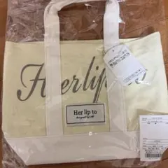 【完売品】Herlipto Canvas Mini Tote ルミネyellowのサムネイル