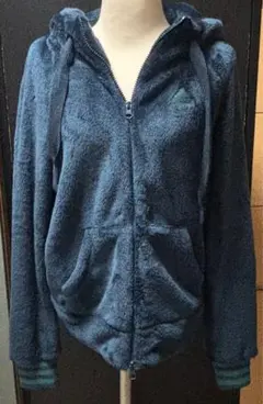 adidas BYD3ボアフルジップフーディネイビー　XSサイズ