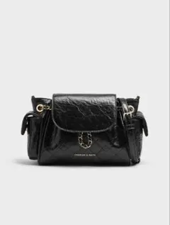 〈新品〉CHARLES&KEITH Duo 2wayフロントフラップバックパック
