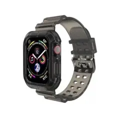Apple Watch用バンド スポーツバンド　黒　ブラック　42〜44mm