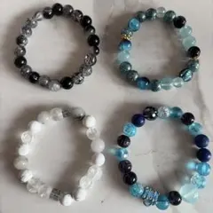 ハンドメイド ブレスレット 天然石 4点セット