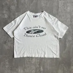 00s　Reebok　リーボック　カナダ製　丈短め　S/S TEE　ホワイト　M
