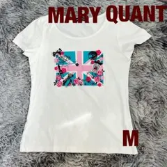 MARY QUANT☆ユニオンジャックTシャツ MサイズロゴTシャツ