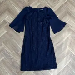 CUI YING ネイビー レースワンピース M