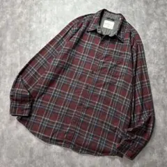00s Weatherproof オンブレ タータンチェック ネルシャツ