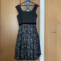 2点セット黒のレースドレス ・ファーボレロ