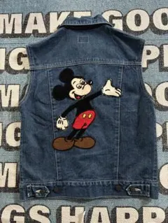 ミッキーマウス デニムベスト 刺繍入りのサムネイル