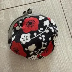 和柄 ちりめん がま口 財布 小銭入れ