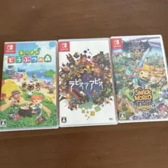 Nintendo Switch 人気タイトルゲーム3本セット あつもり マイクラ