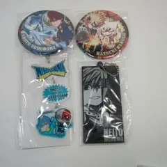 ヒロアカ　 缶バッジ2点、キーホルダー2点