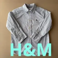 H&M ストライプ 長袖　シャツ