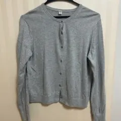 ユニクロ　UVカットカーディガン　グレー　L