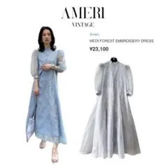 Ameri Medi Forest Embroidery Dress