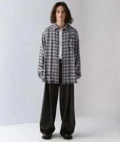 Gamchu ガムチュ くしゅくしゅゆるばちZIPチェックシャツ チェック