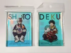 ヒロアカ　アクリルブロック　緑谷出久＆デクシープ　轟焦凍＆ショートキャット