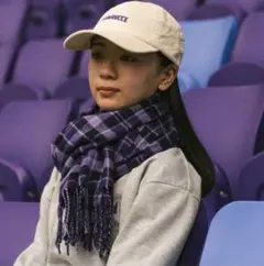 サンフレッチェ広島 フランス製チェックマフラー