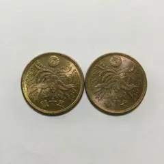 ☆古銭セットNo.8☆～大型50銭黄銅貨 2枚～ - メルカリ