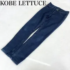 【神戸レタス】裏起毛スキニーデニムパンツ(S)暖かジーンズ 楽ちん カジュアル