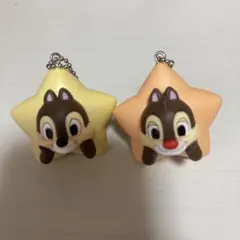 ディズニーキャラクター” お星さまマスコットチャーム　チップ　デール