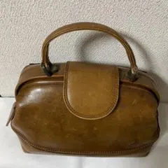 La Strada ブラウンレザー ハンドバッグ