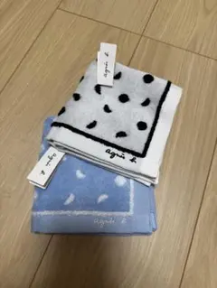 新品/アニエスベー/ハンカチ/２点セットのサムネイル